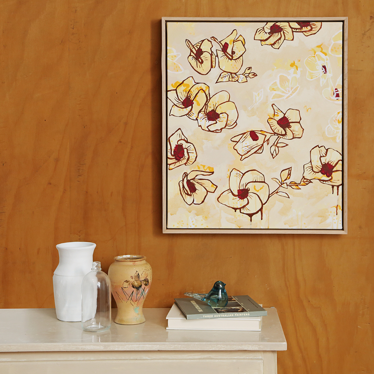 Lr 22 Coastal Hibiscus Song Smith & Brooks Art Abstract Landscape Floral Art Coastal Style Beach Interiors Ready To Hang Australian Art