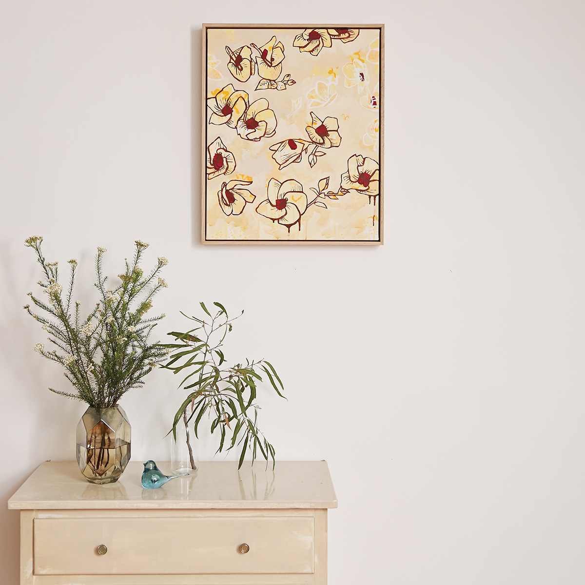 Lr 26 Coastal Hibiscus Song Smith & Brooks Art Abstract Landscape Floral Art Coastal Style Beach Interiors Ready To Hang Australian Art