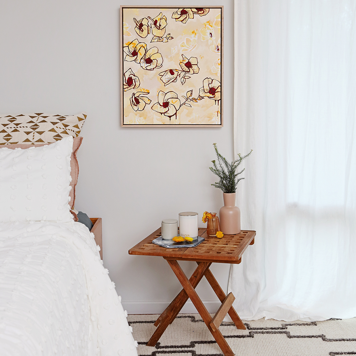 Lr 30 Coastal Hibiscus Song Smith & Brooks Art Abstract Landscape Floral Art Coastal Style Beach Interiors Ready To Hang Australian Art