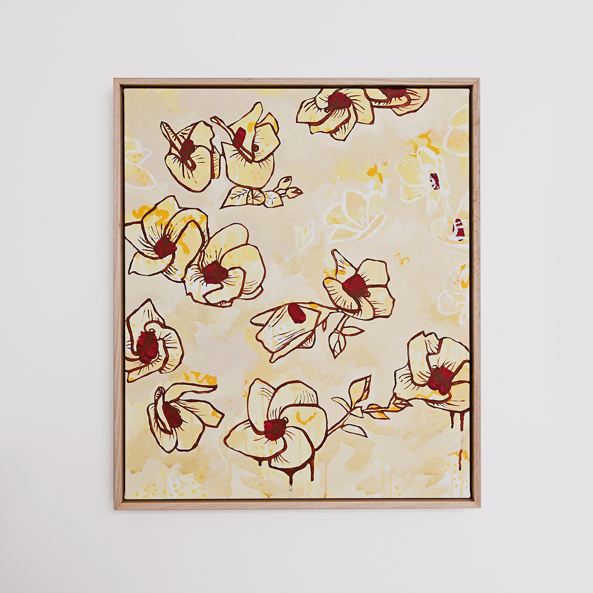 Lr 35 Coastal Hibiscus Song Smith & Brooks Art Abstract Landscape Floral Art Coastal Style Beach Interiors Ready To Hang Australian Art