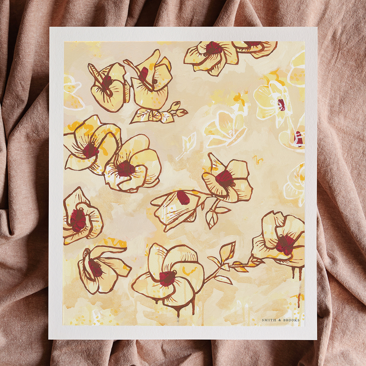 Lr 43 Coastal Hibiscus Song Smith & Brooks Art Abstract Landscape Floral Art Coastal Style Beach Interiors Ready To Hang Australian Art