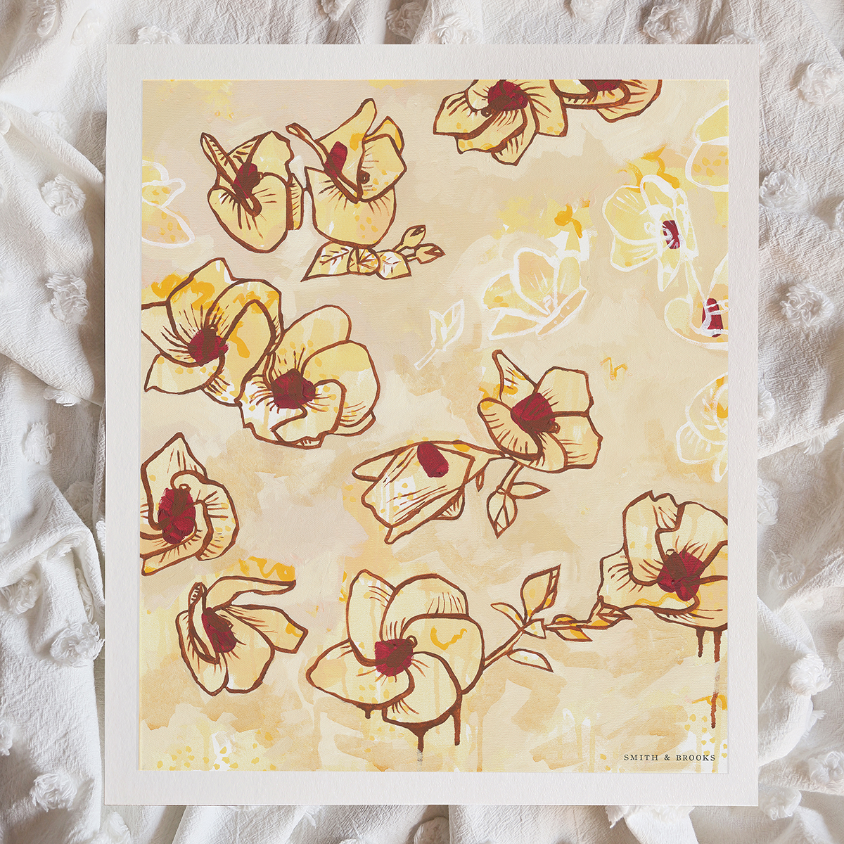 Lr 44 Coastal Hibiscus Song Smith & Brooks Art Abstract Landscape Floral Art Coastal Style Beach Interiors Ready To Hang Australian Art