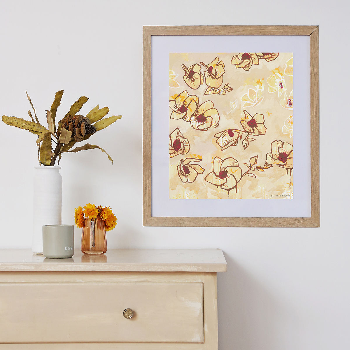 Lr 45 Coastal Hibiscus Song Smith & Brooks Art Abstract Landscape Floral Art Coastal Style Beach Interiors Ready To Hang Australian Art