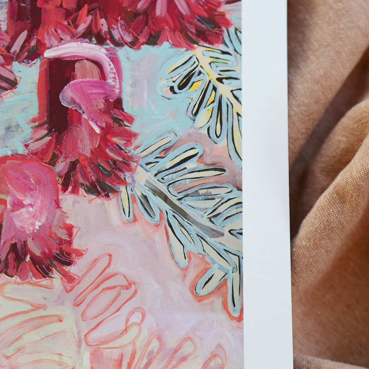 Lr 27 Banksia Moment Ii Smith And Brooks Art Australian Botanical Artist Abtract Floral Art For Interior Designers Art For Your Home Fine Art Prints Sustainable Art Affordable Art