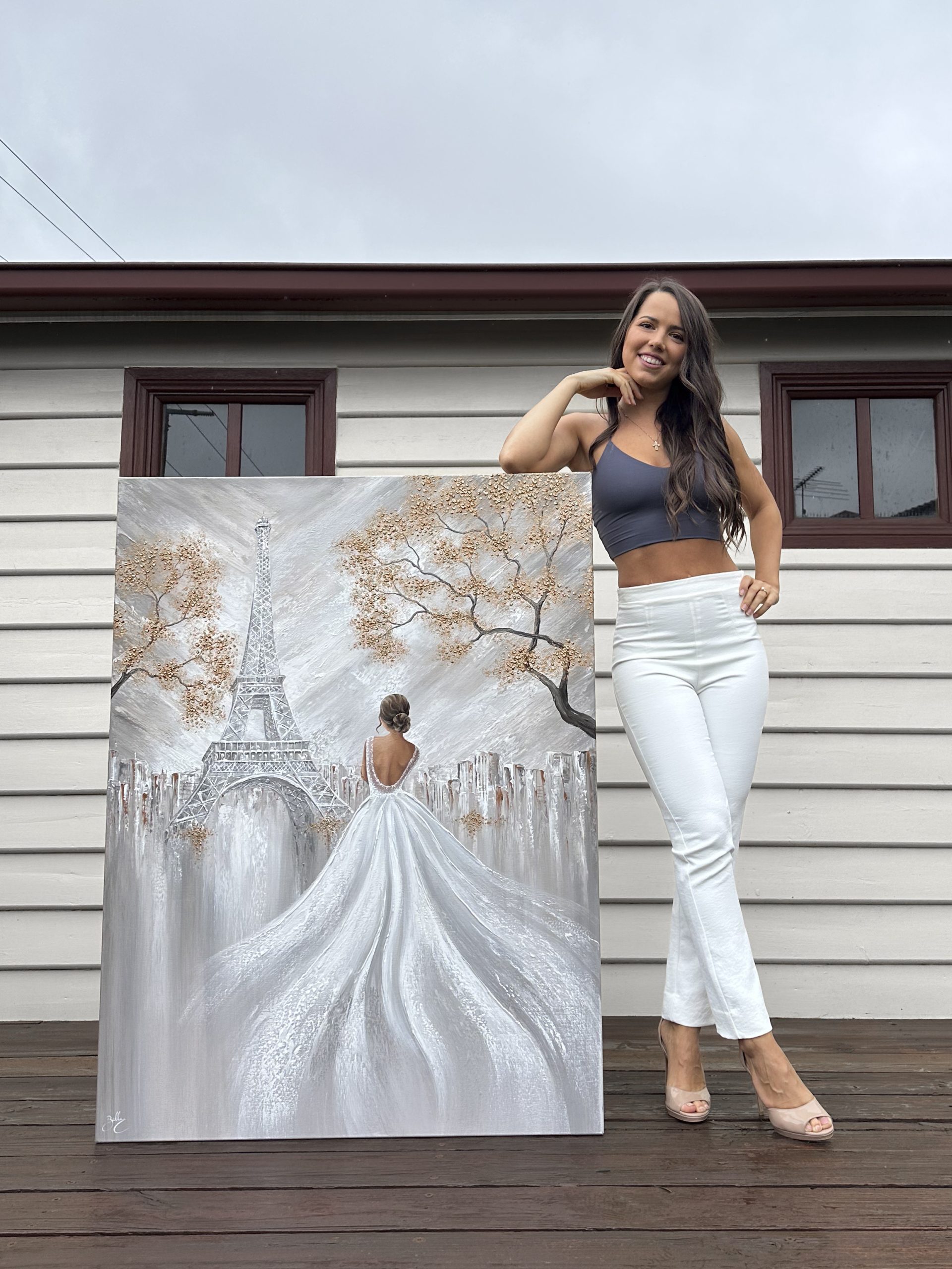 Bella Eve With Paris Painting