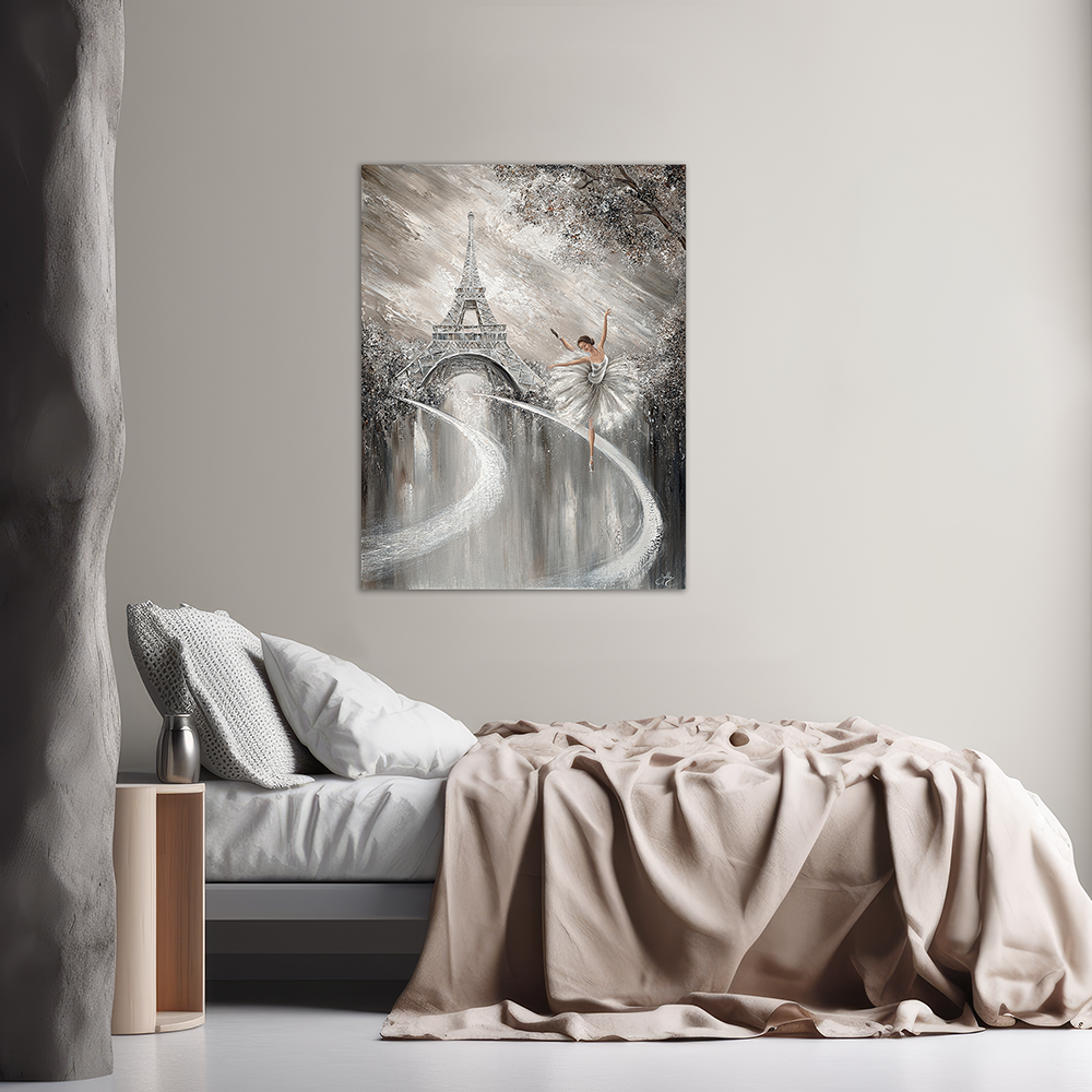 Tutu Twirl, Paris Painting In Minimalist Decor Web