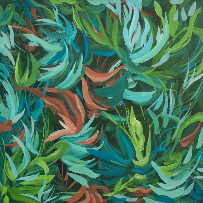 Simply Shine – Green abstract tropical rainforest