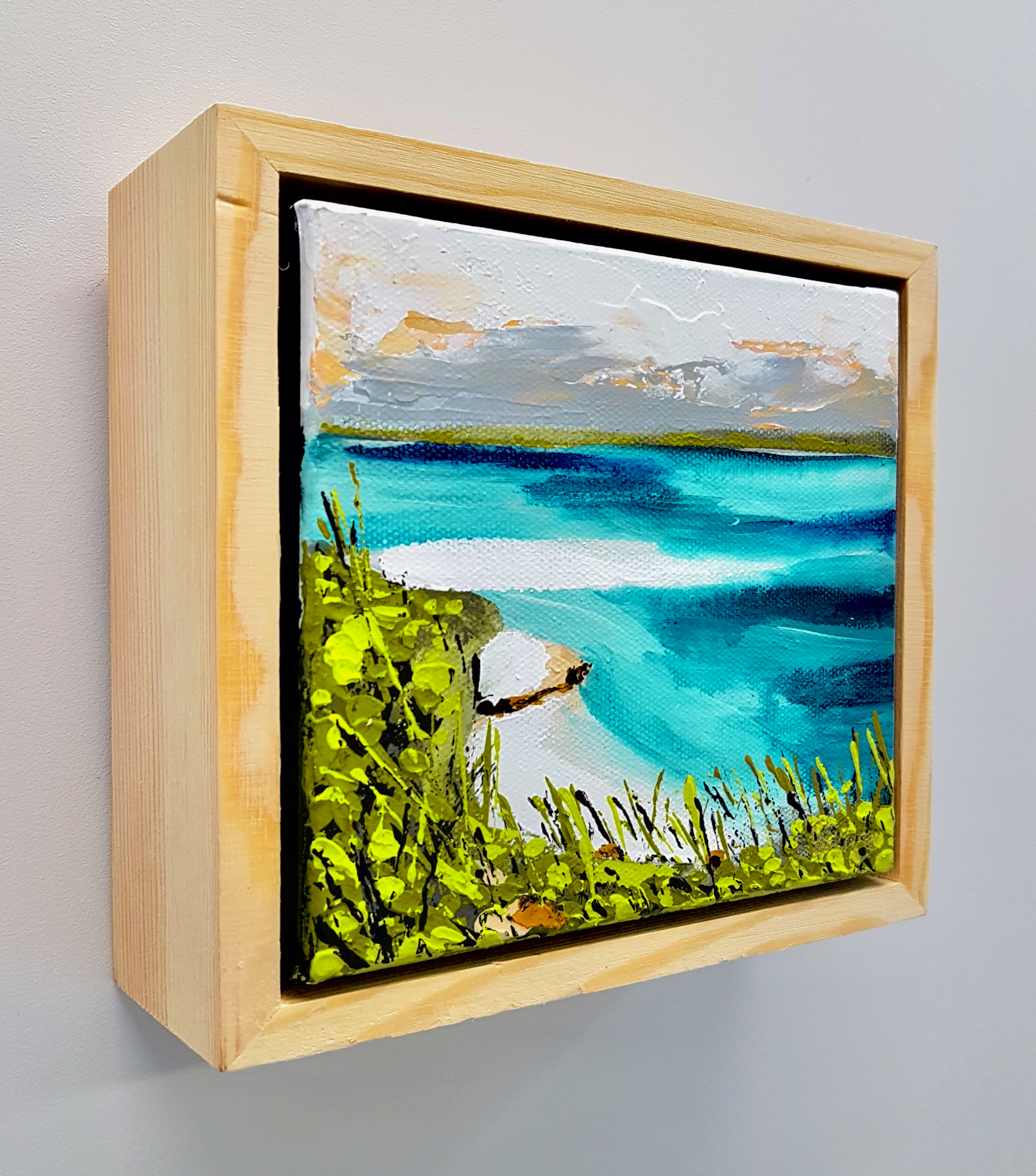 Piece Of Haven 5 Songbird Designz Deborah Lang Beach Bay Beachscene Canvas Wall Art Contemporary Coastal Hamptons Style 3