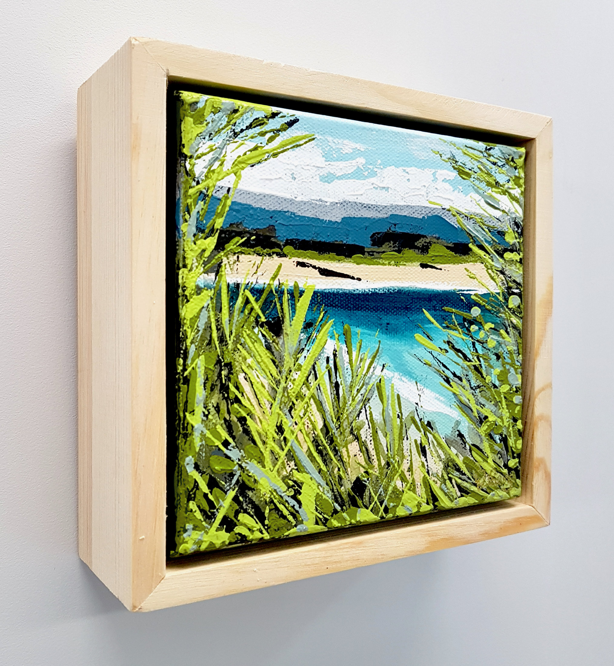 Little Cove Noosa 2 Songbird Designz Deborah Lang Beach Bay Beachscene Canvas Wall Art Contemporary Coastal Hamptons Style 3