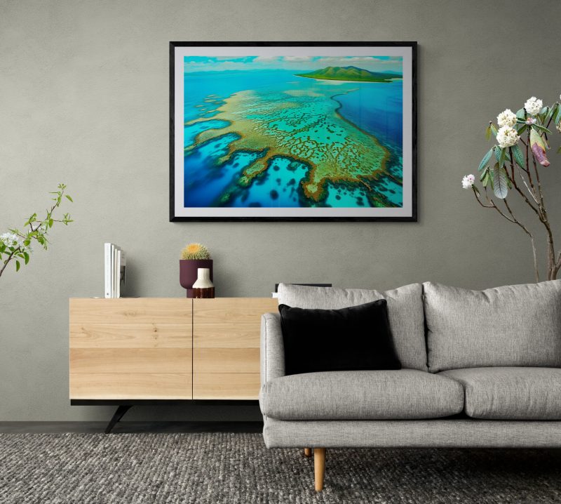 Reefs Of Tomorrow  | Ltd Ed Glass Framed Fine Art Print