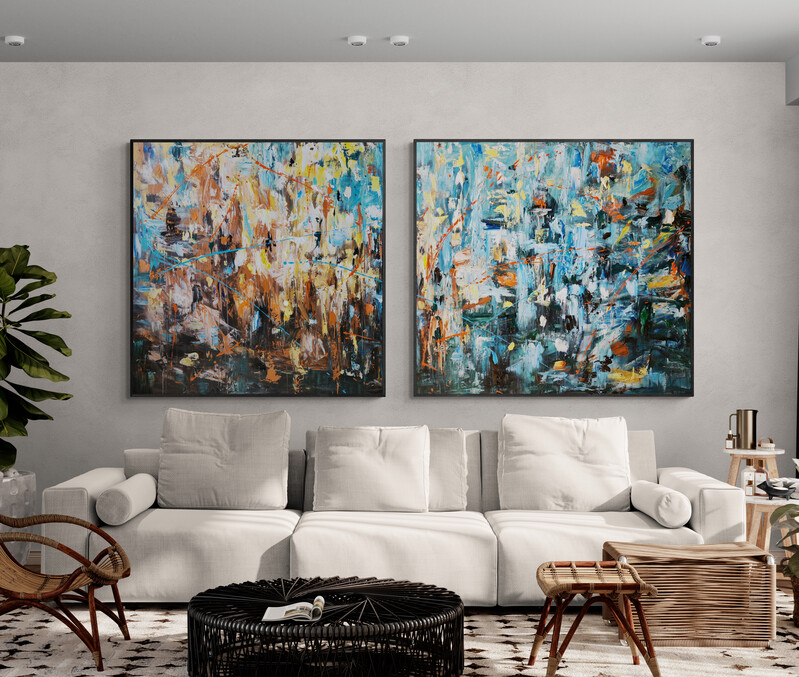 Bright Boho Style Living Room (1)