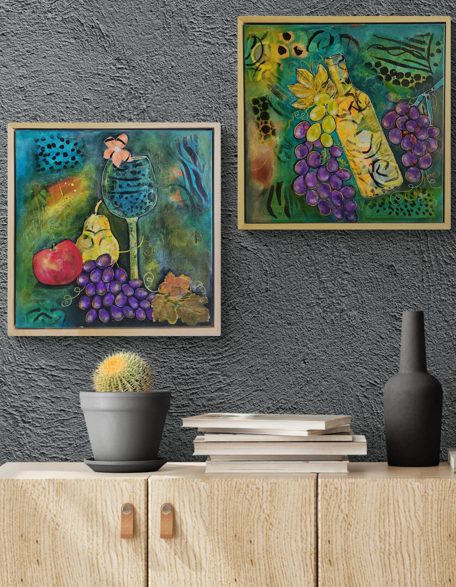 Hallway With Modern Wooden Cabinet