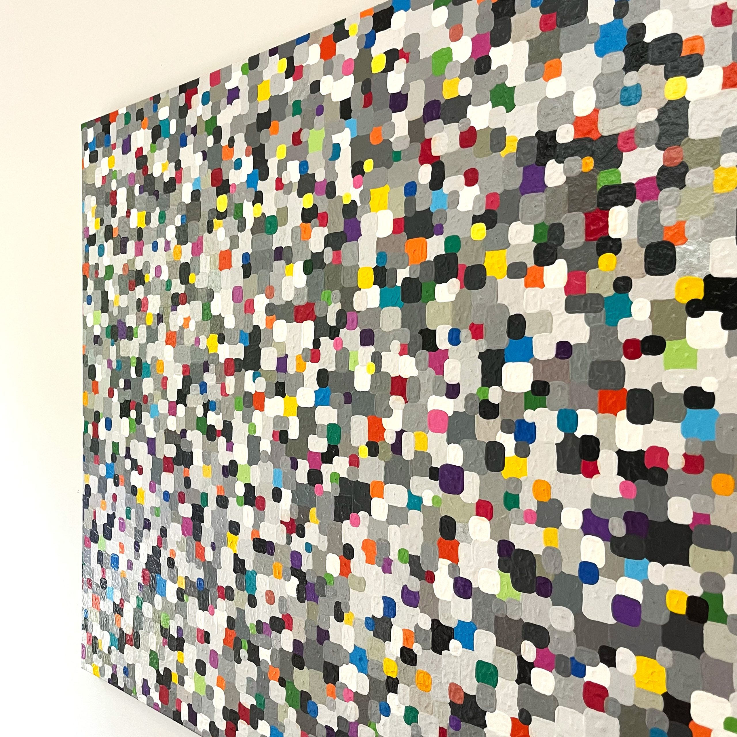 Grey Colourful Painting 2