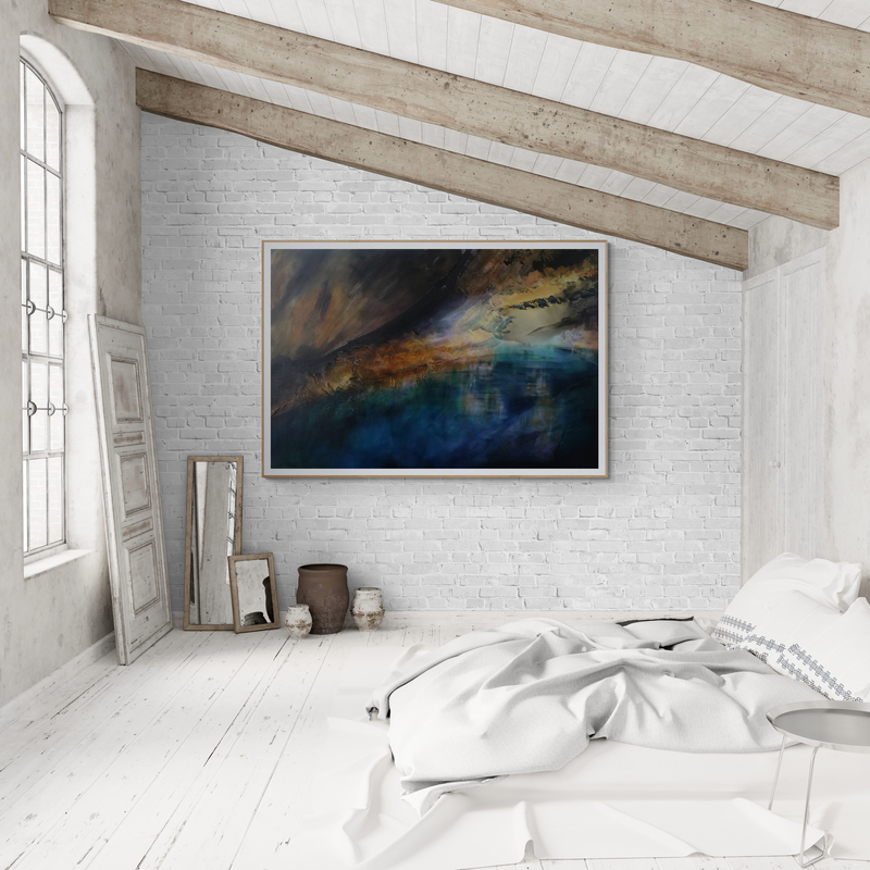 Canvy Midnight Gem Large Industrial Loft Bedroom (2)