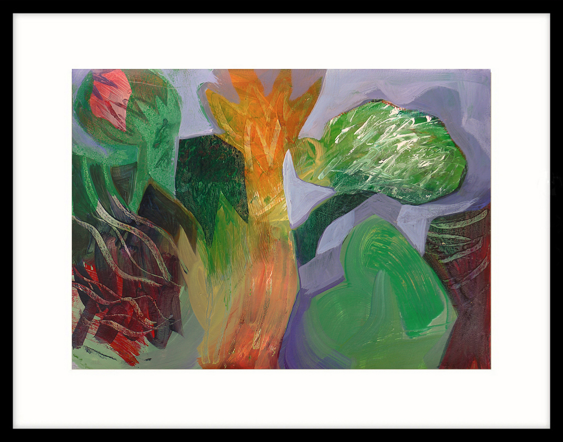 'ferntrees' In Black Frame