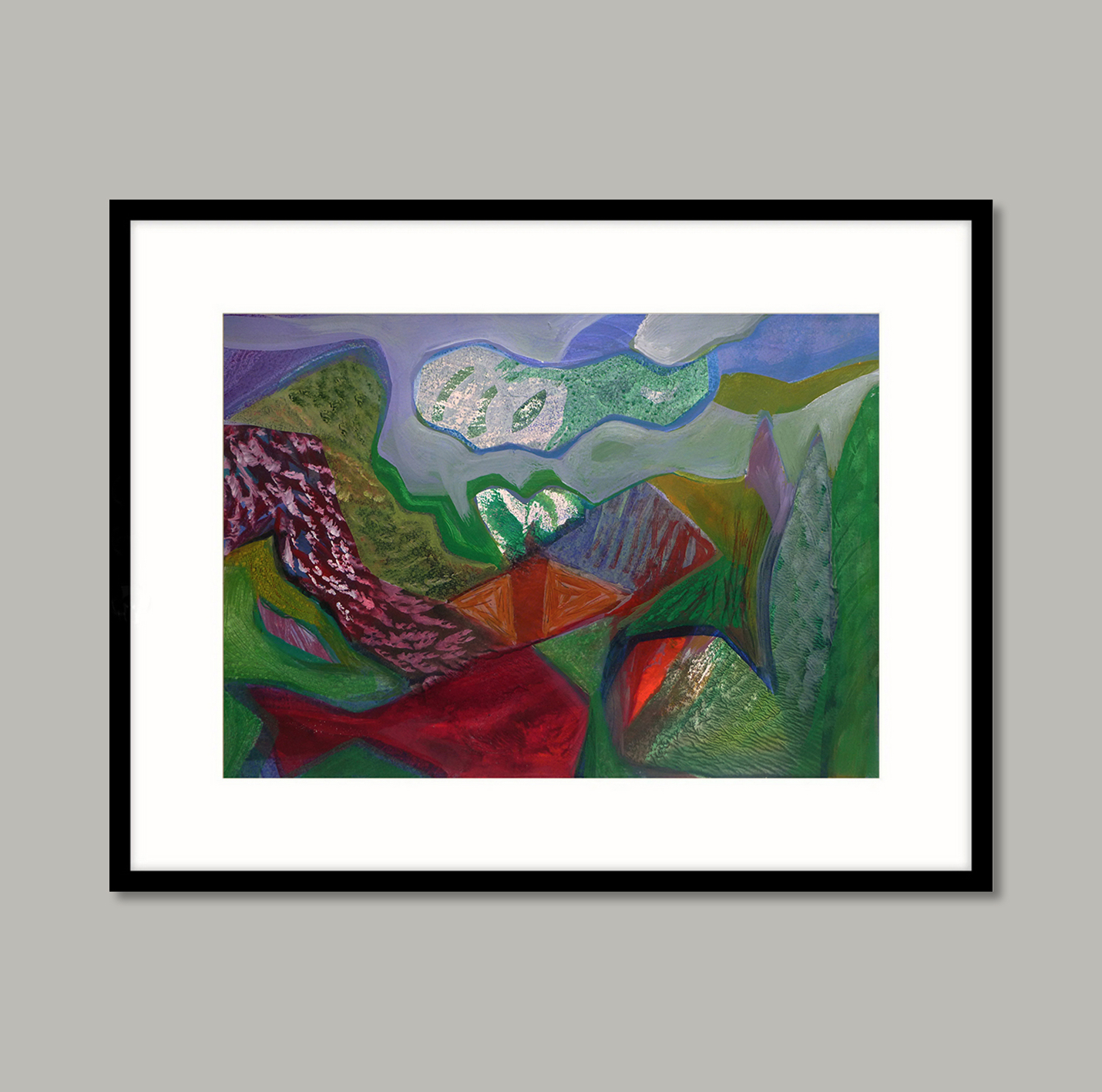 'fish' 18.2'24 Framed