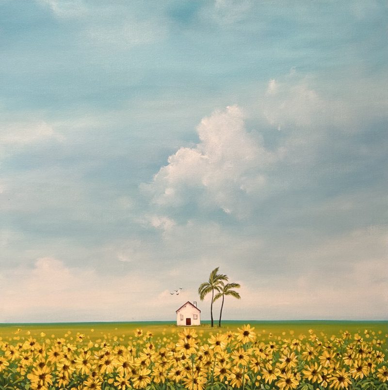 Solitude in Sunflowers