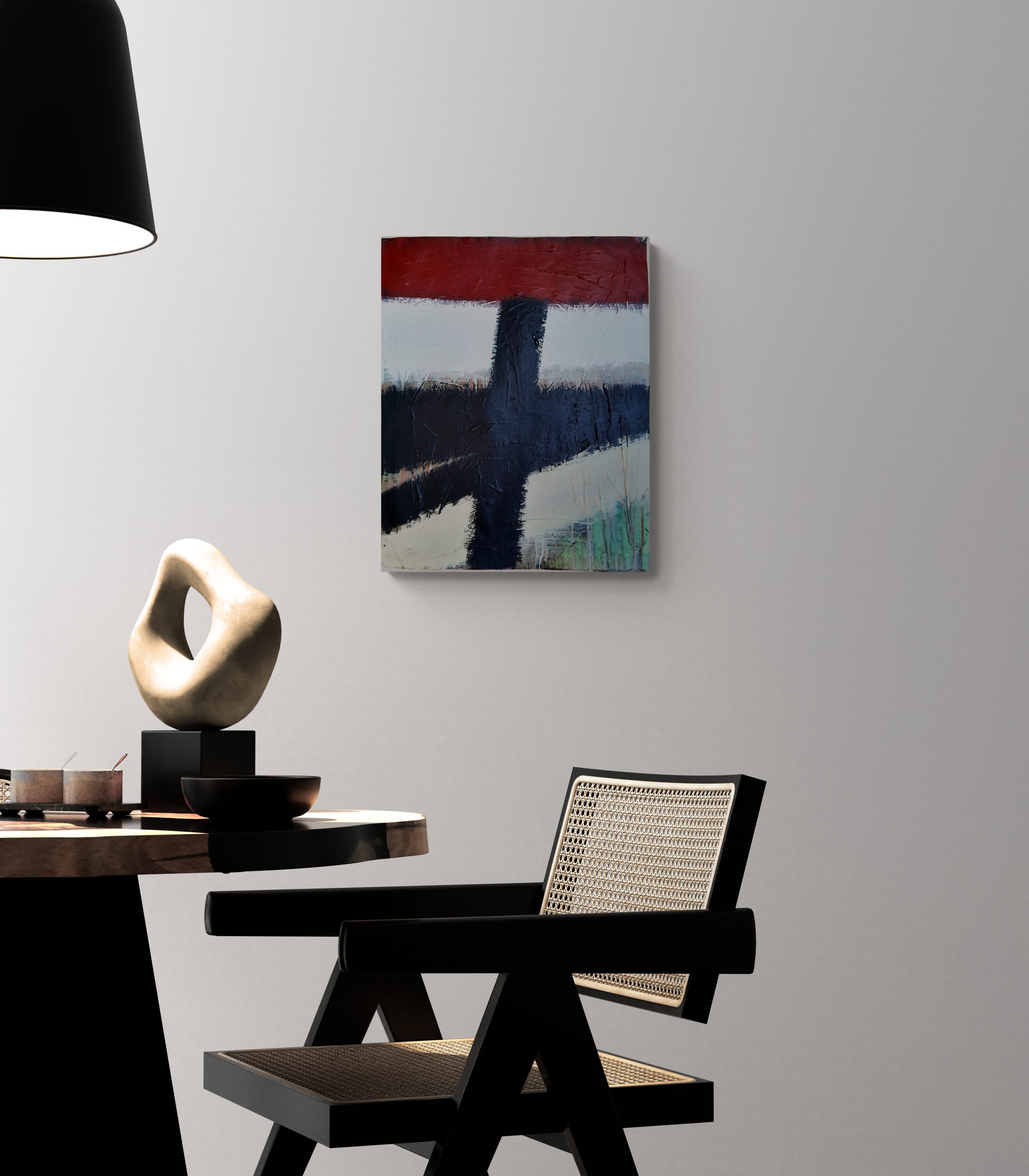 Dining Table With Contemporary Sculpture