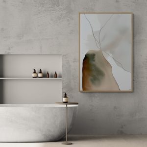 Claire Firley Abstract Eucalyptus Fine Art Canvas Framed