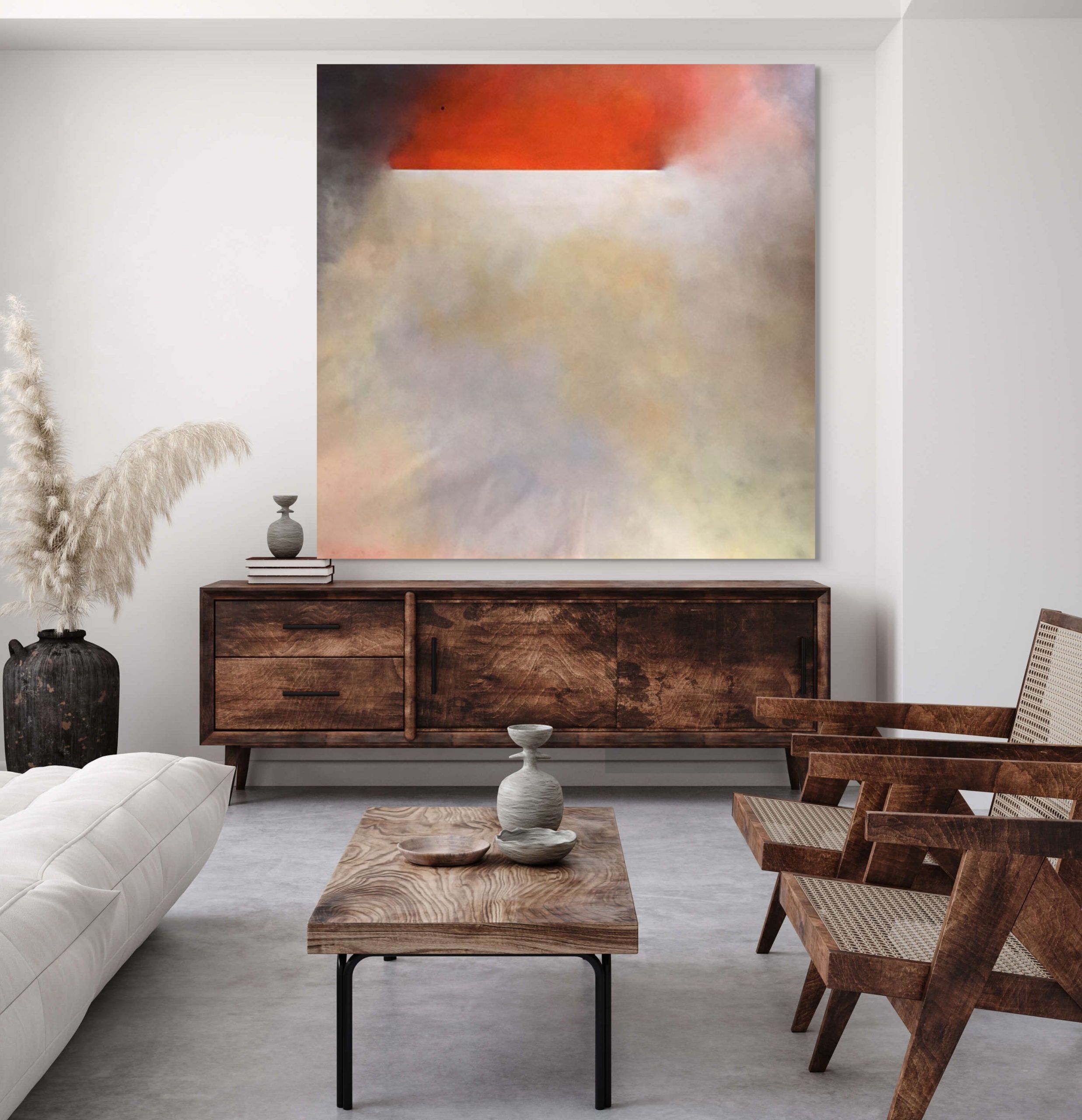 Colour Field Line Interruption 1 Scandinavian Vibe