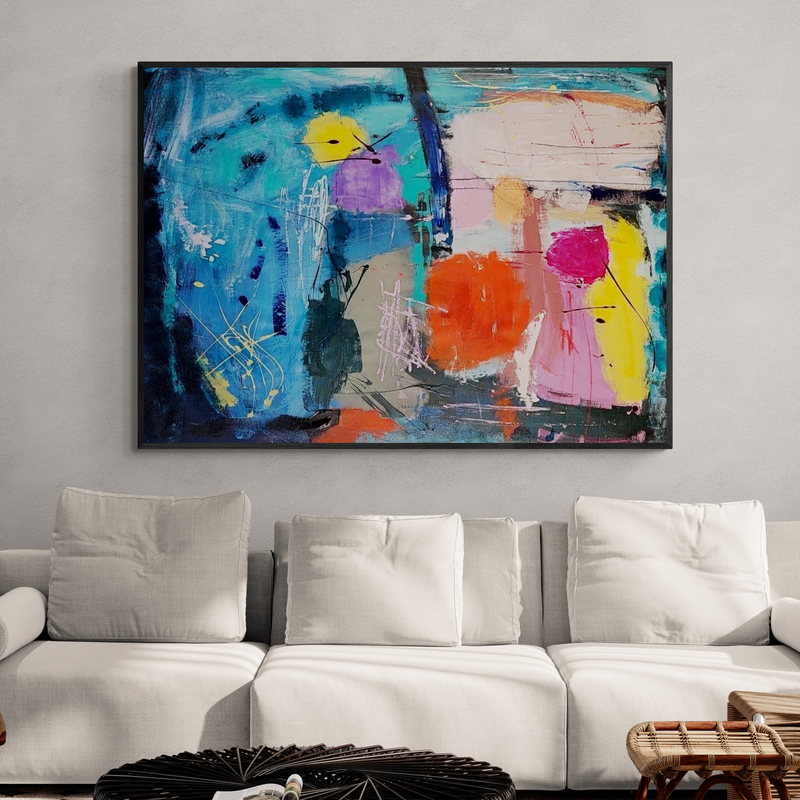 Bright Boho Style Living Room