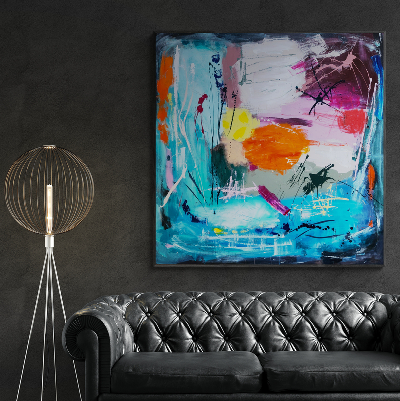 Lounge With Leather Sofa And Modern Lamp 5