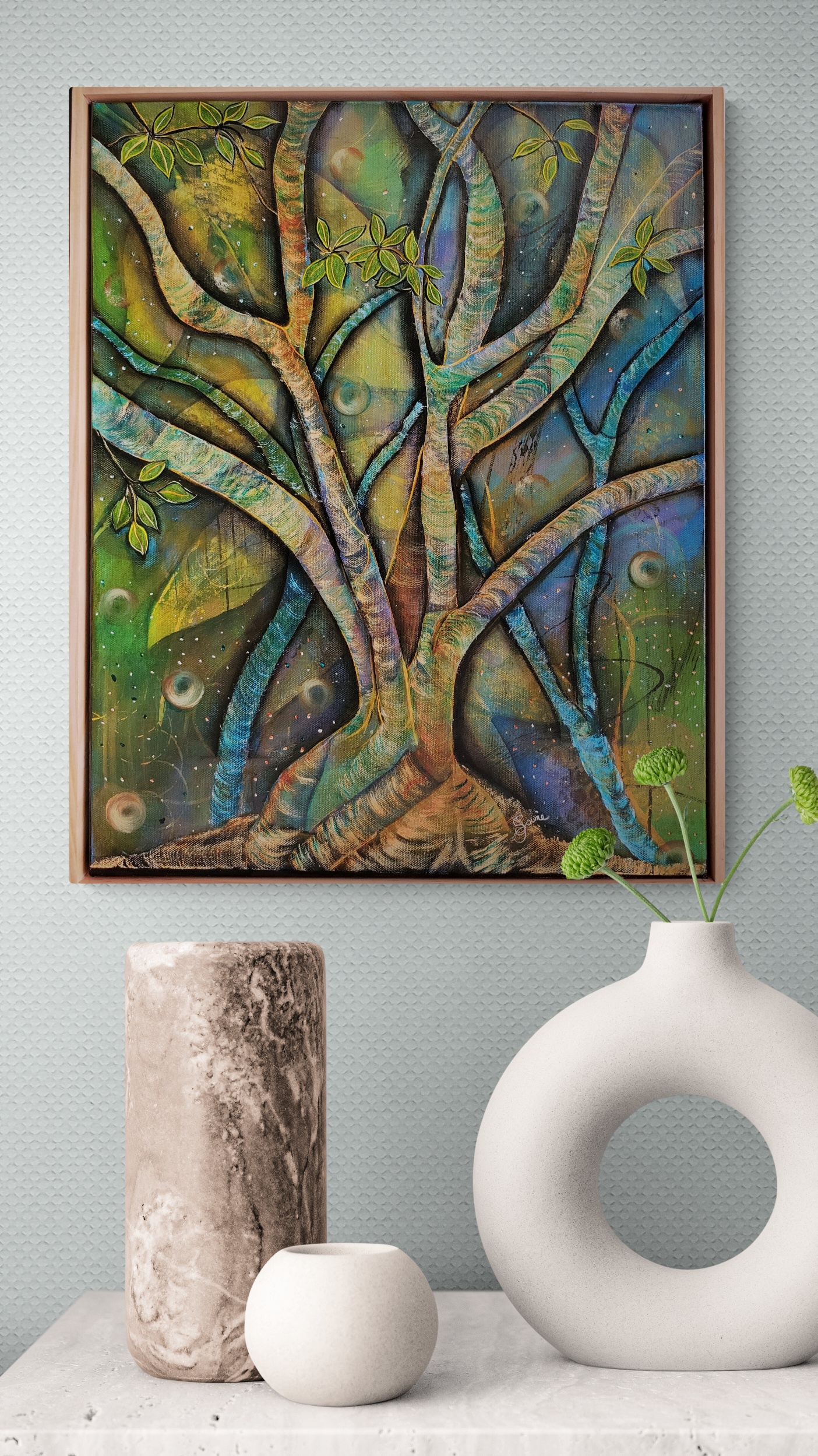 Ceramic Vases On Marble Bench Resized 4