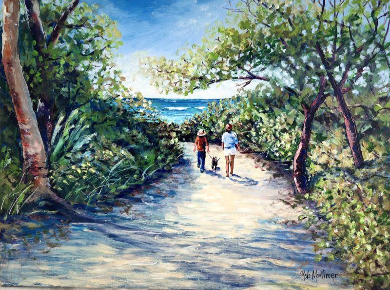 The beach path