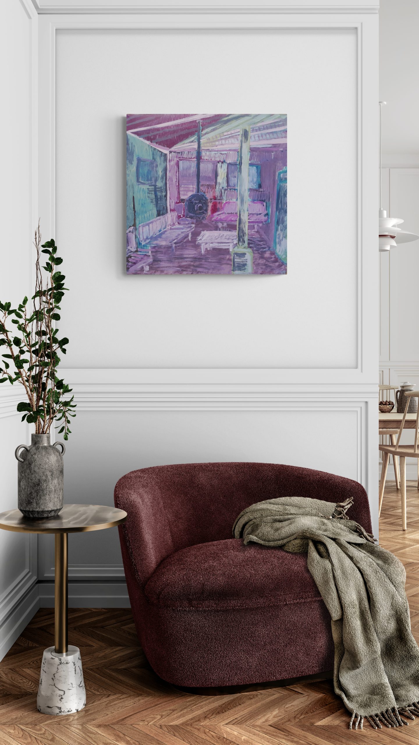 Living Room Corner With Fancy Armchair