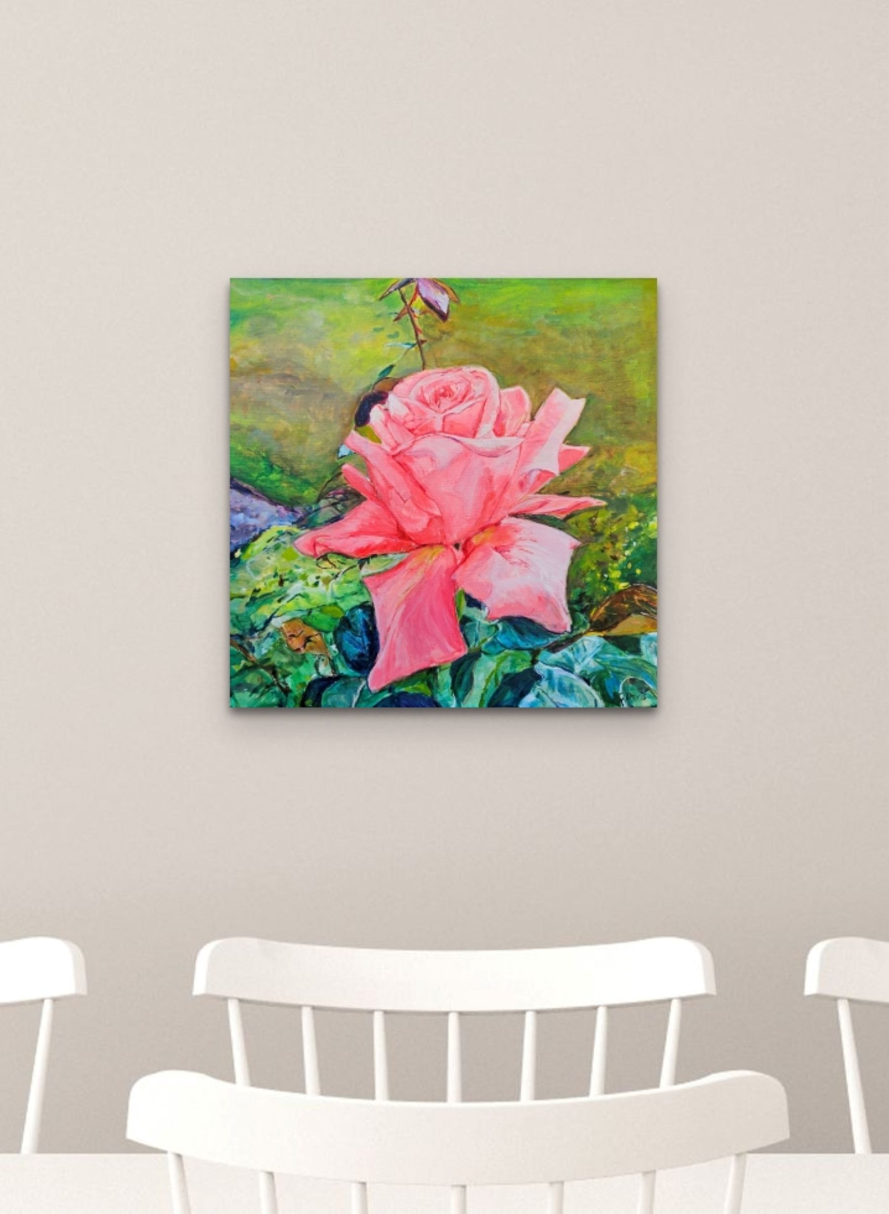 Gorgeous Pink Rose Styled Scene Saatchiart