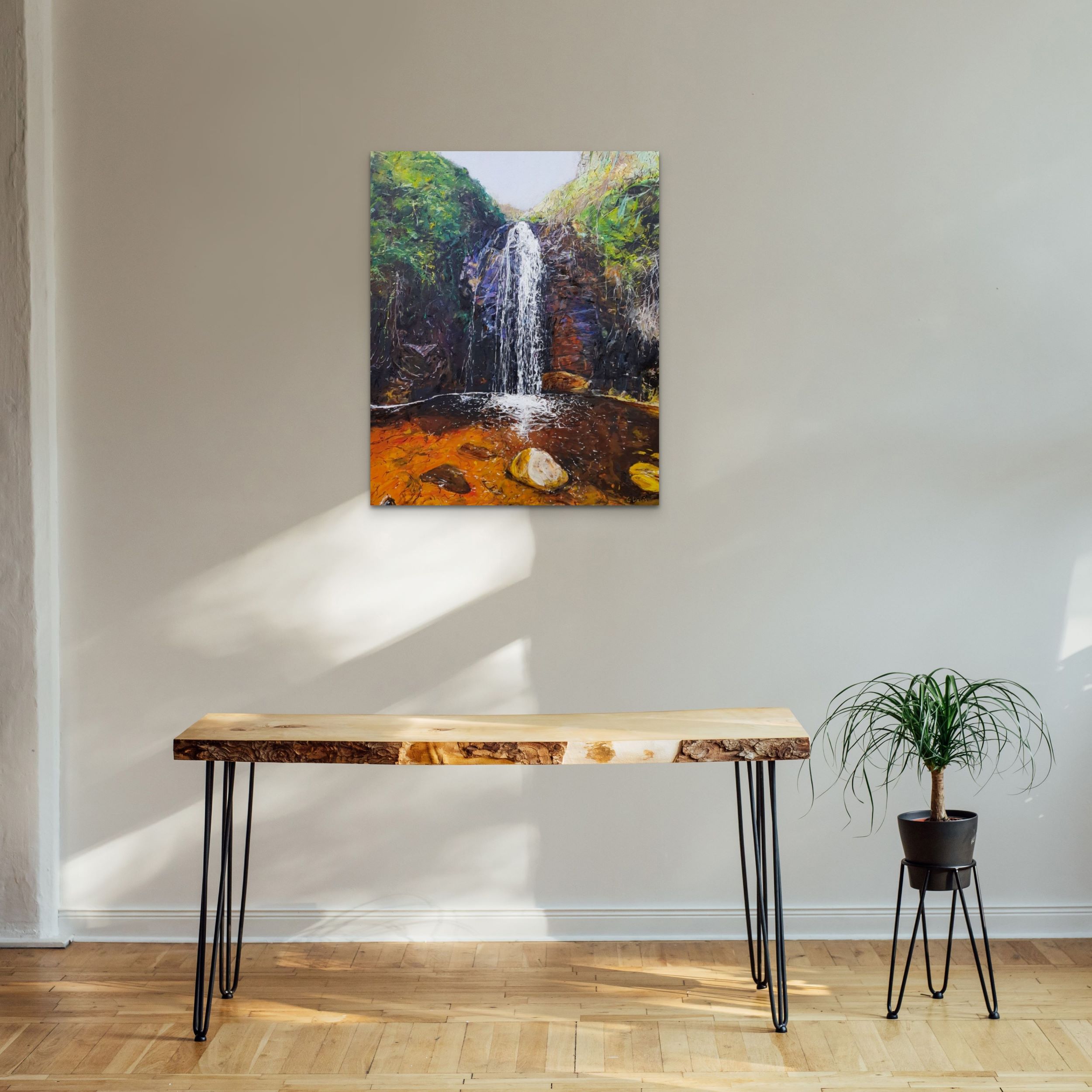 Second Waterfall At Waterfall Gully Styled Scene