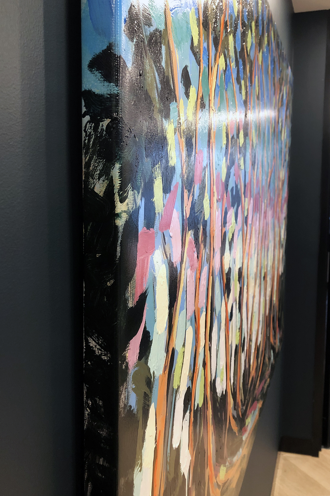 Orange Trees Wall Edge Ls Lr