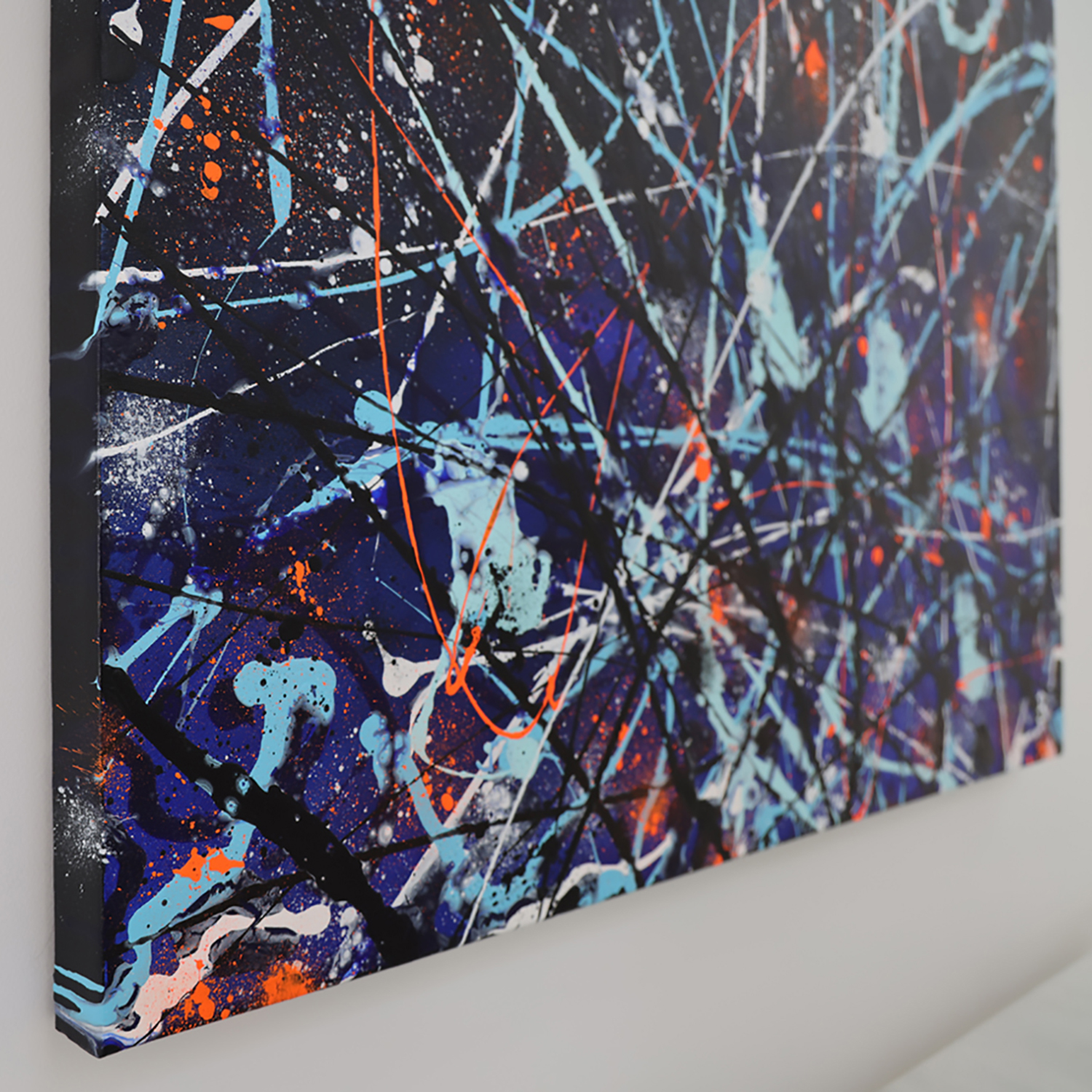 Satellite Original Abstract By Bridget Bradley Left Edge