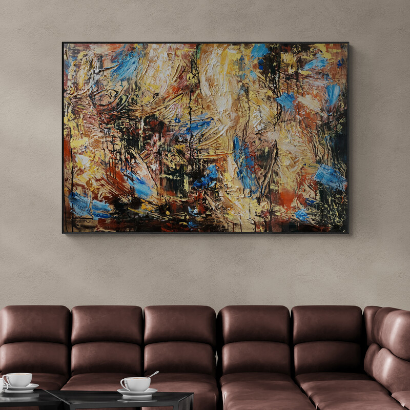 Living Room With Modern Leather Sofa (1)