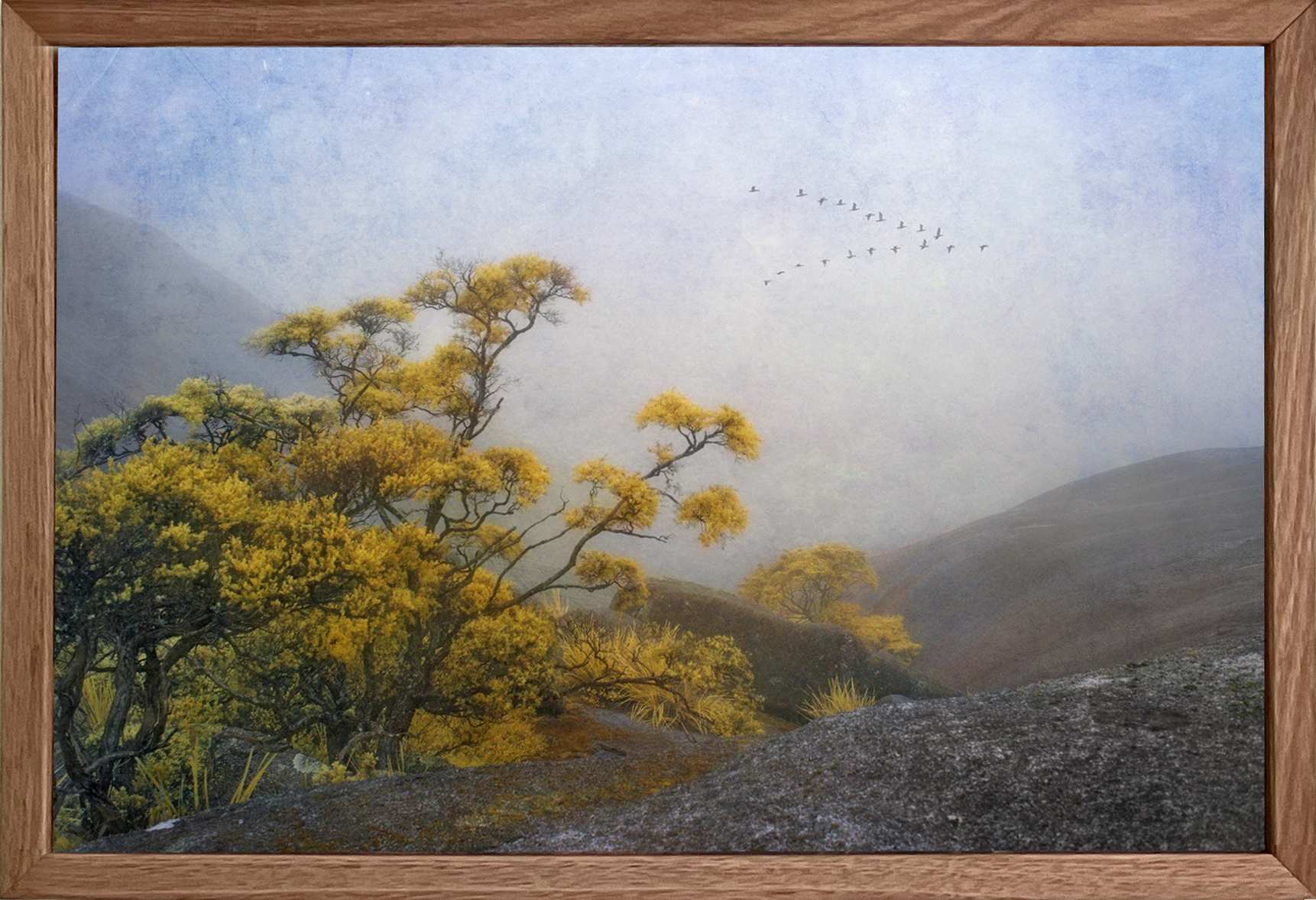 Misty Mountain Top Framed 2