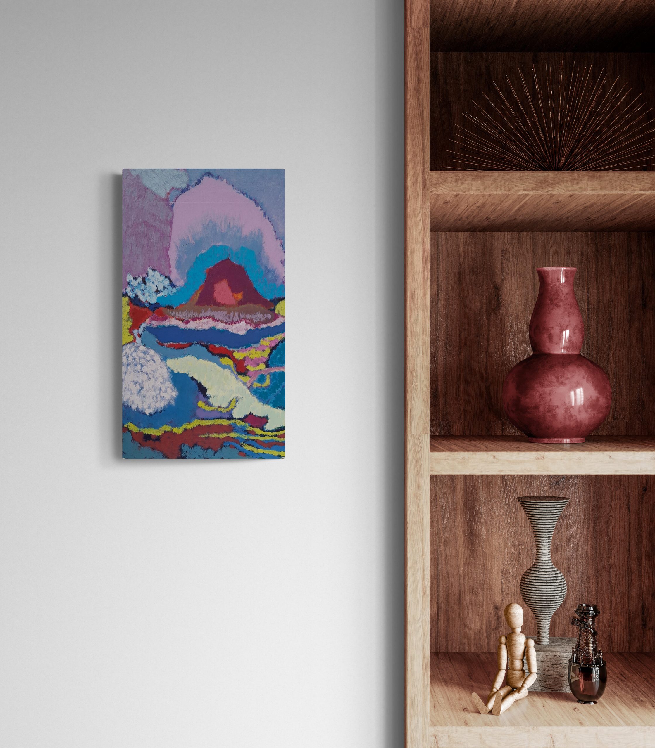 Close Up Of Ornaments On Shelving