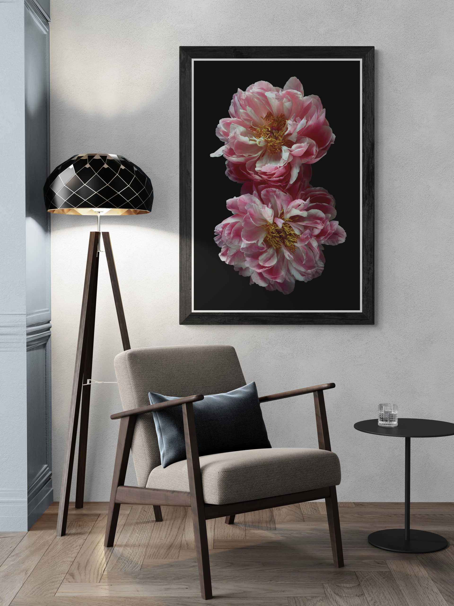 Lounge With Chair And Fancy Lamp