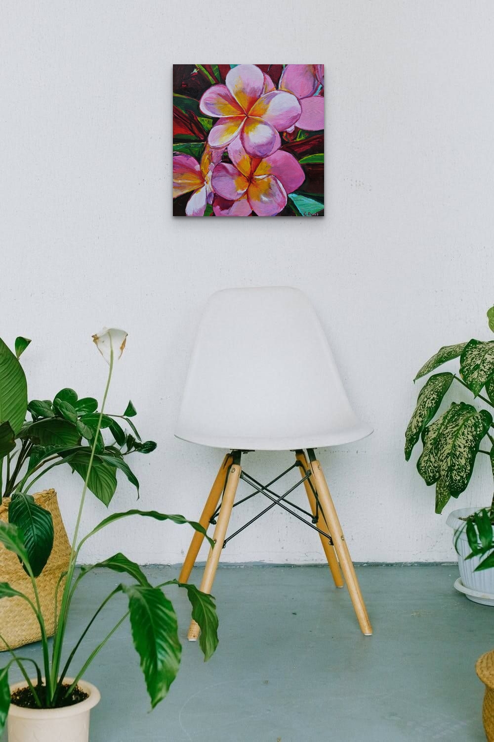 Pink Frangipani Styled Scene