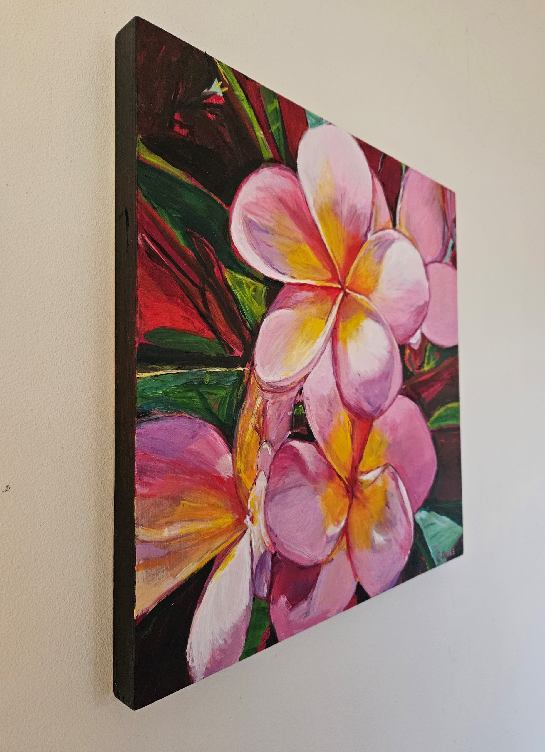 Pink Frangipani Edges