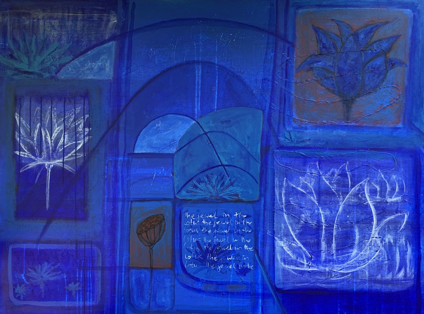 The Jewel In The Lotus Marijke Lambregtse 122x91cm