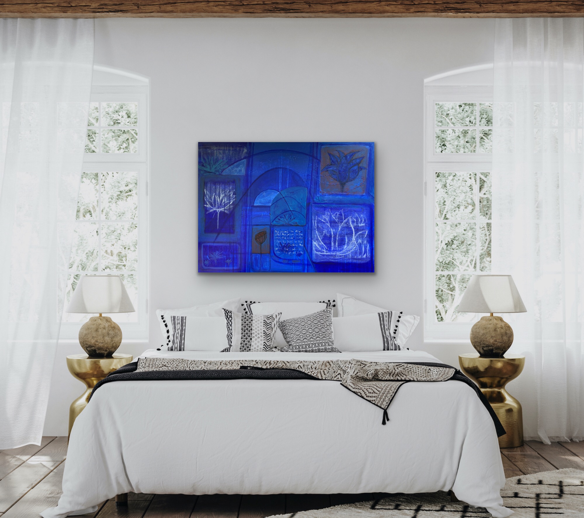 The Jewel In The Lotus Insitu White Wall