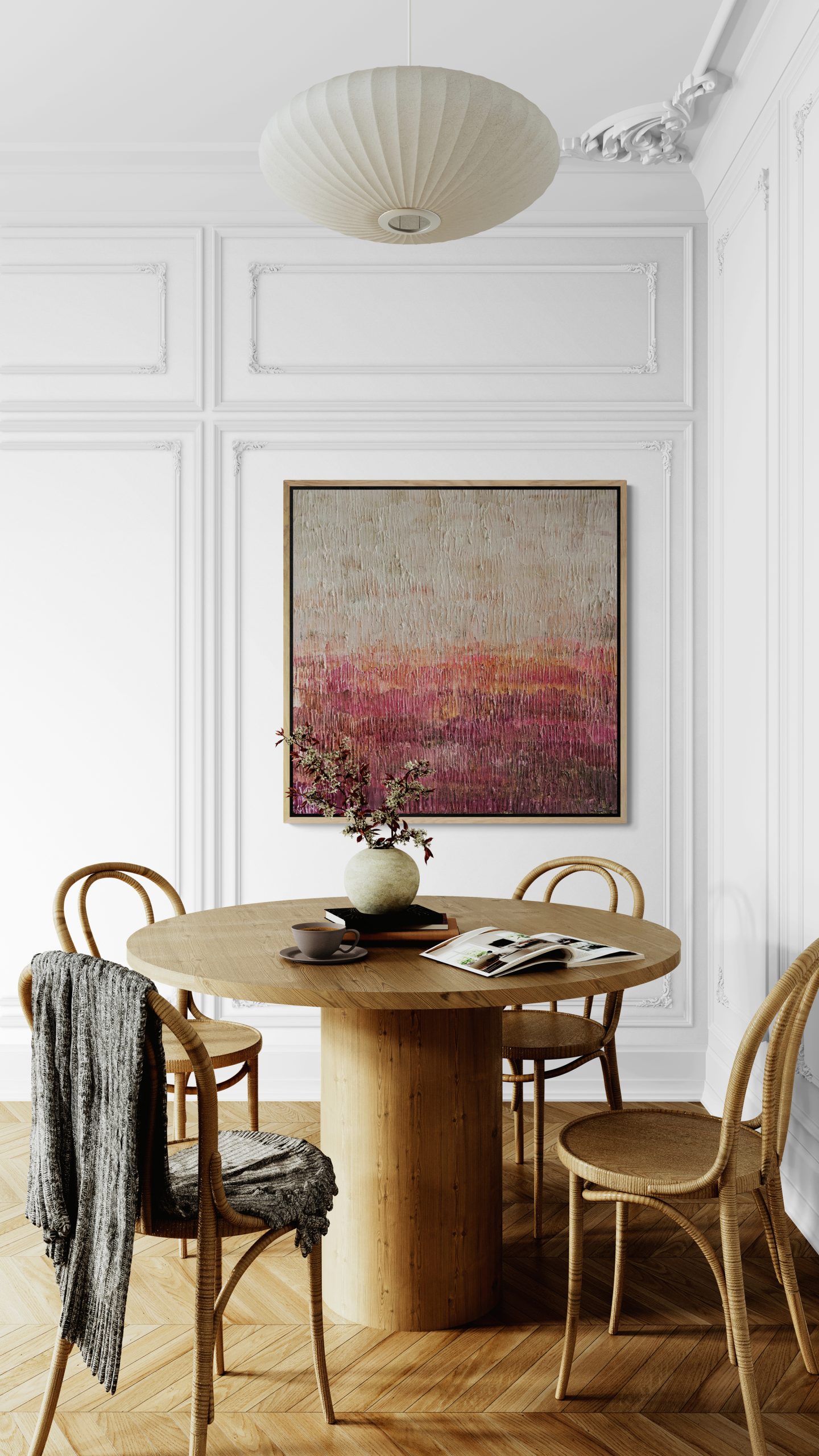 Classic Dining Room With Wooden Furniture (5)