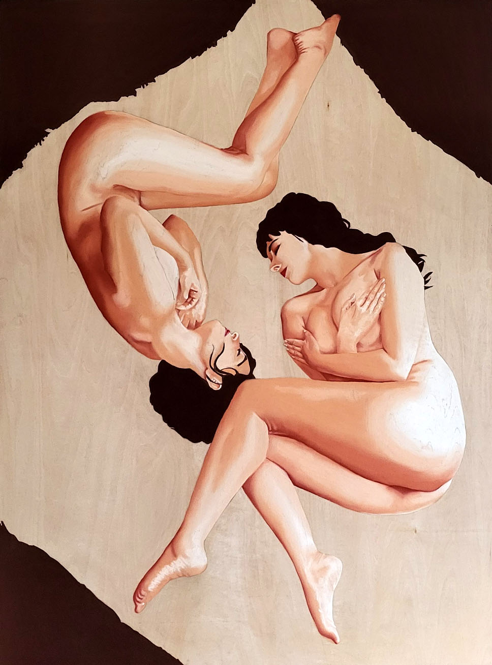 Cerqueira Christina Reconnect Pastel On Timber 1010x760mm 1777