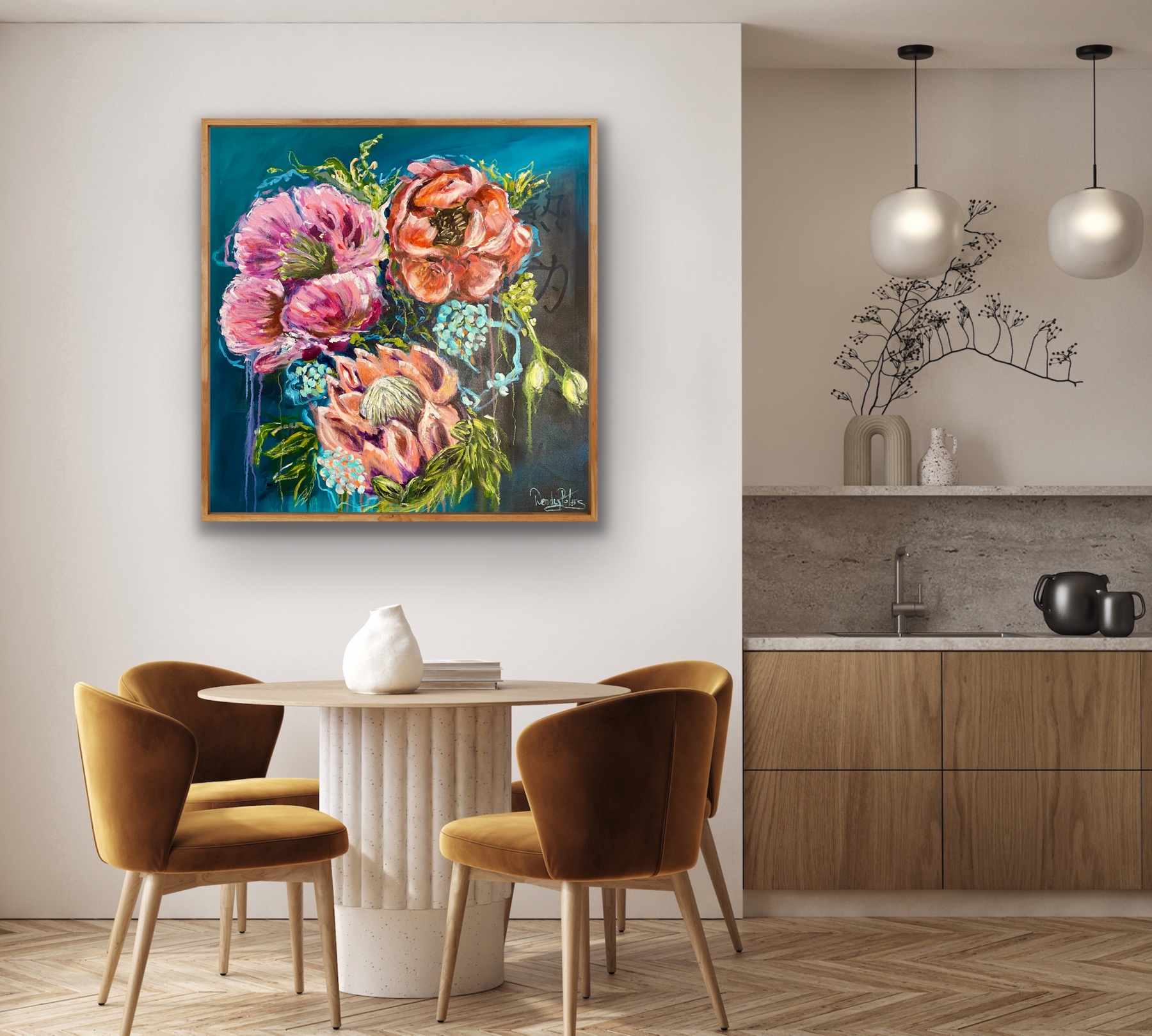 Midnight Blooms Insitu2 Wendy Peters