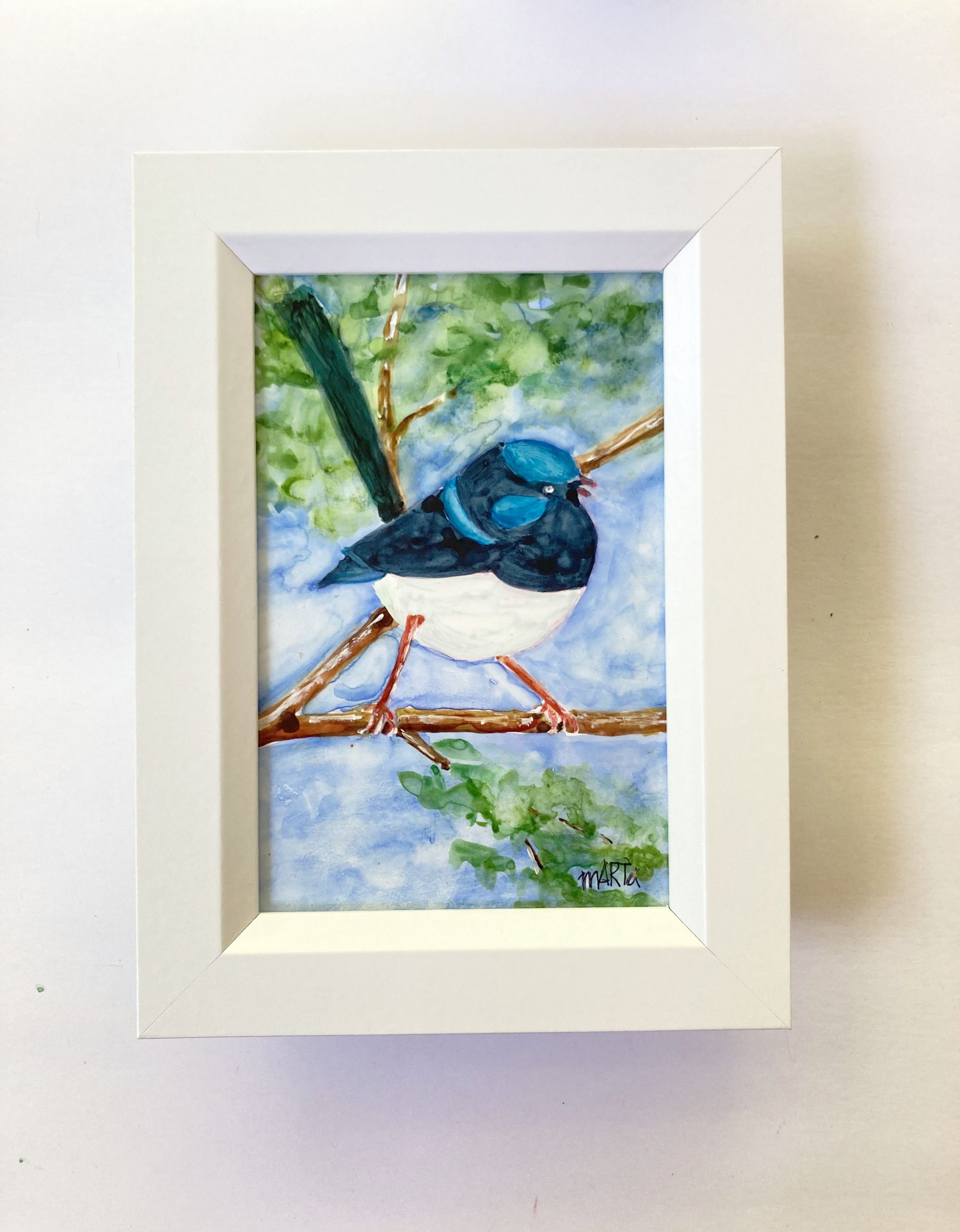 332 Blue Wren Hanging