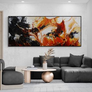 Living Room With Unique Coffee Table