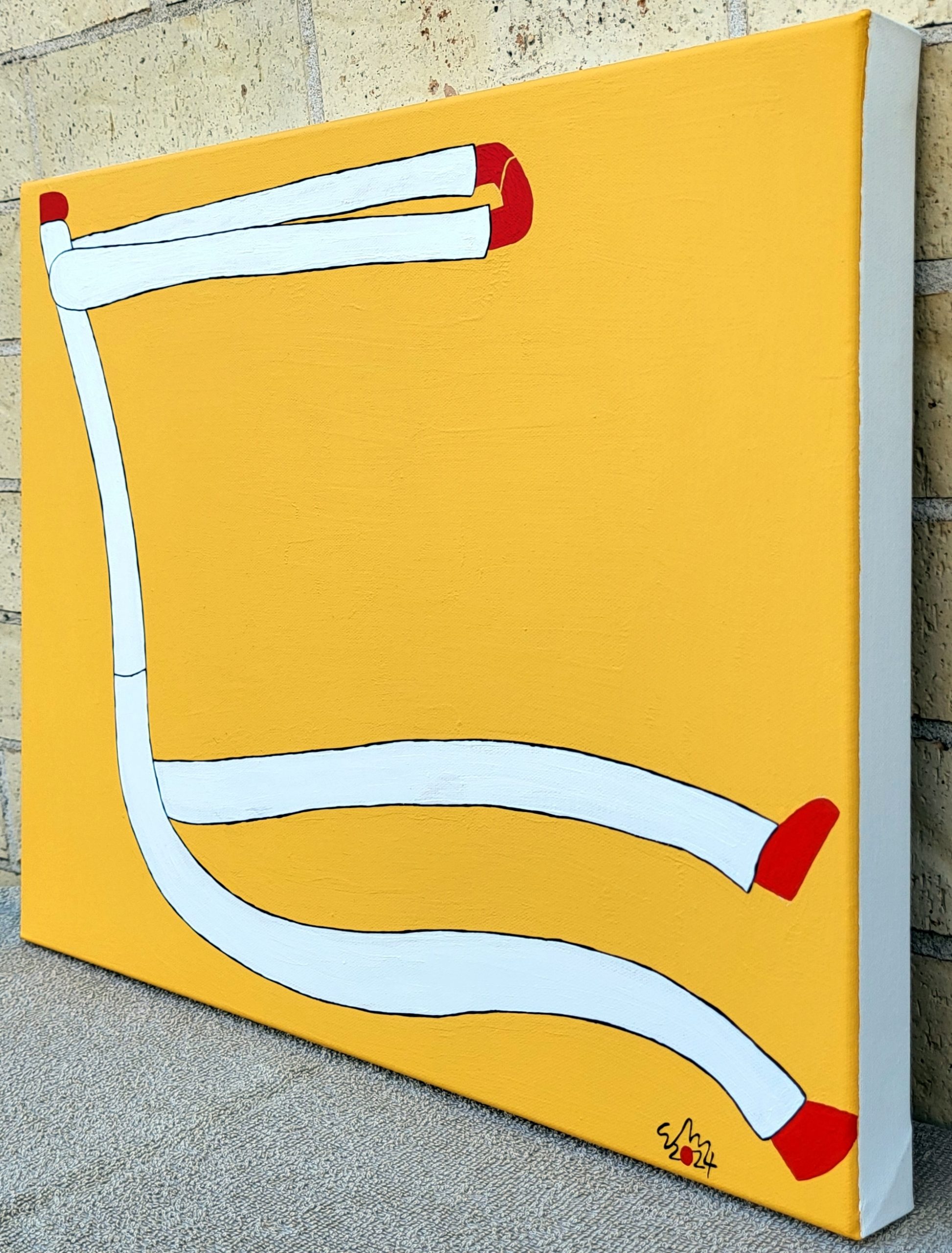 Man On The Floor Stretching His Arms 2024 Perspective View (3)