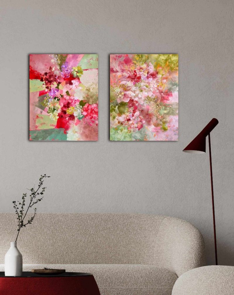 Floral Harmony – Diptych