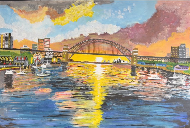 Sydney Harbour Bridge Sunrise Framed
