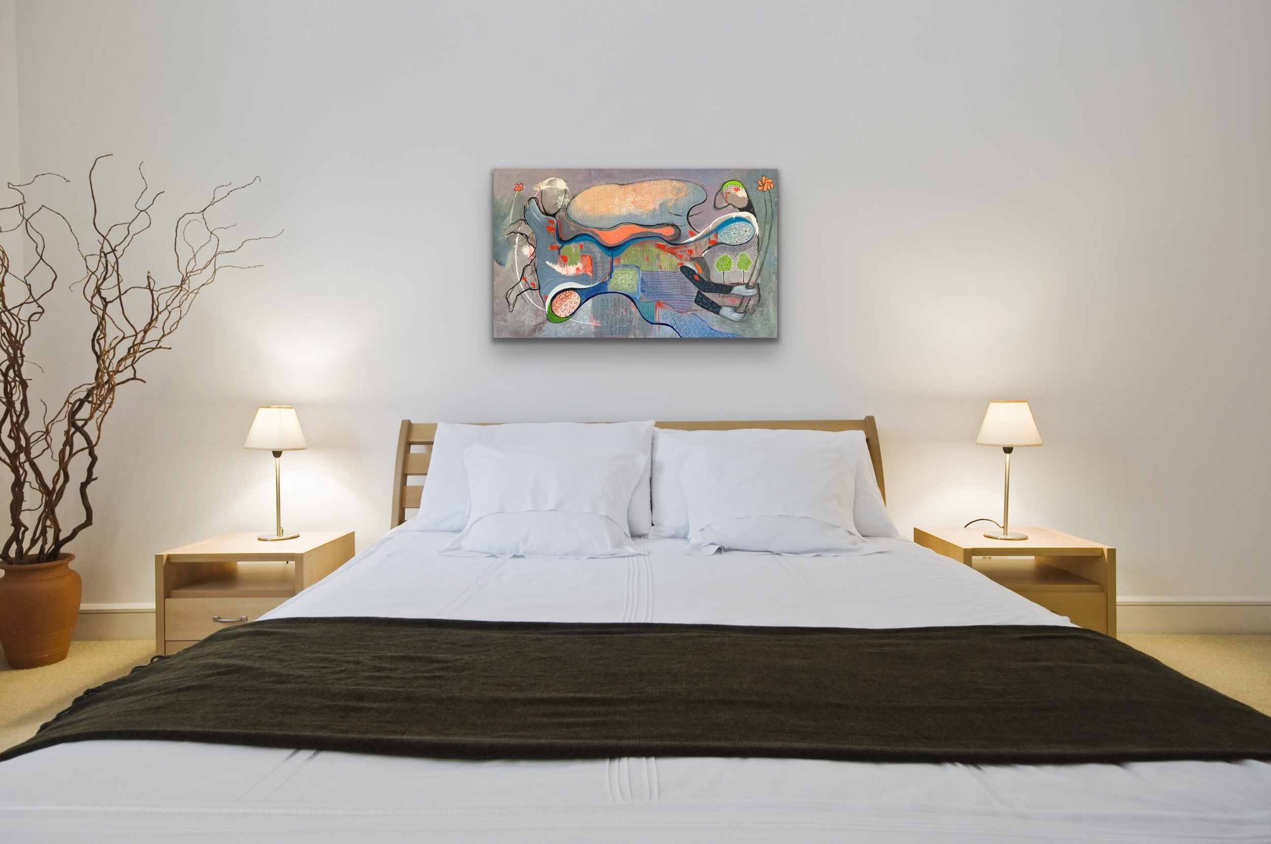 Something About Angels Insitu Above Bed